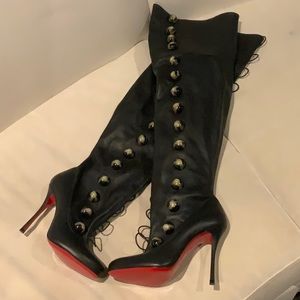 Fabiola 100 Calf Plonge Christian Louboutin Boots, brand new, pristine, size 36